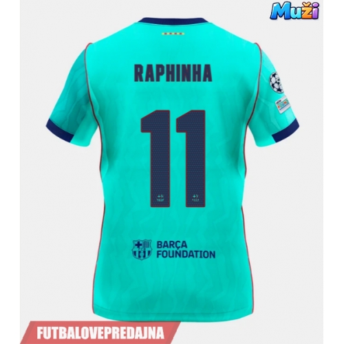 Lacne Muži Futbalové dres Barcelona Raphinha Belloli #11 2026-27 Krátky Rukáv - Tretina